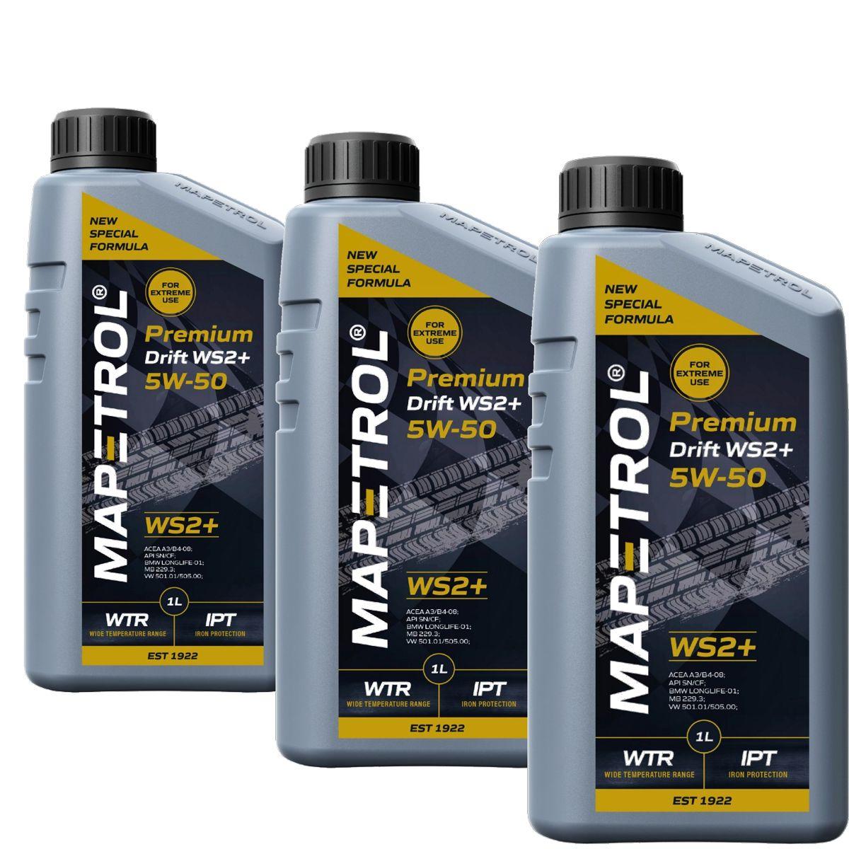 Mapetrol Premium Drift WS2+ 5W-50 3x1 Liter