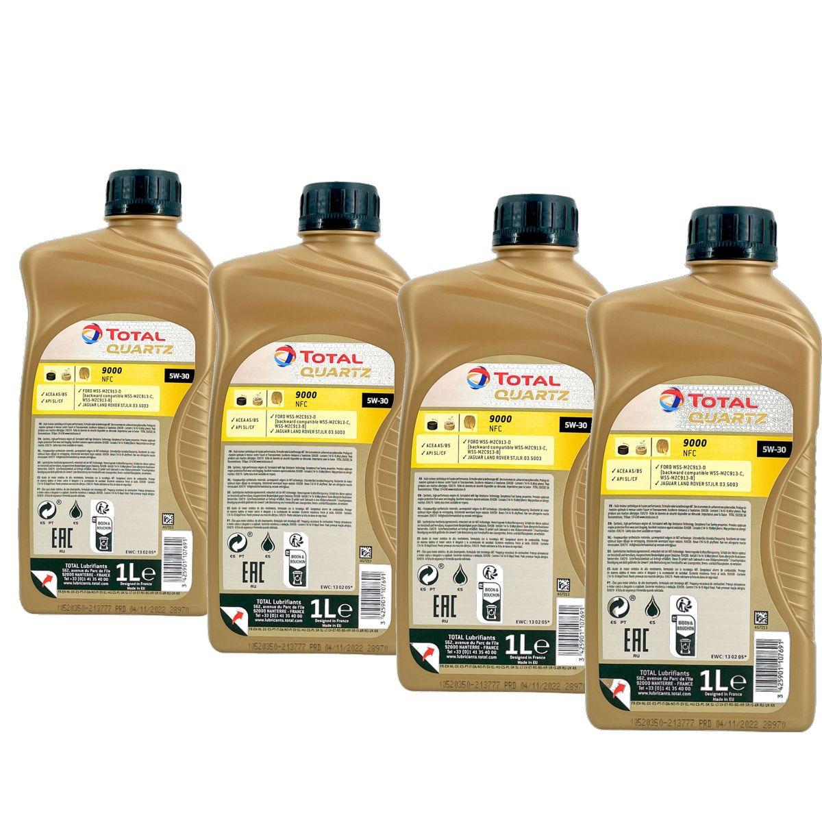 Total Quartz 9000 NFC 5W-30 4x1 Liter