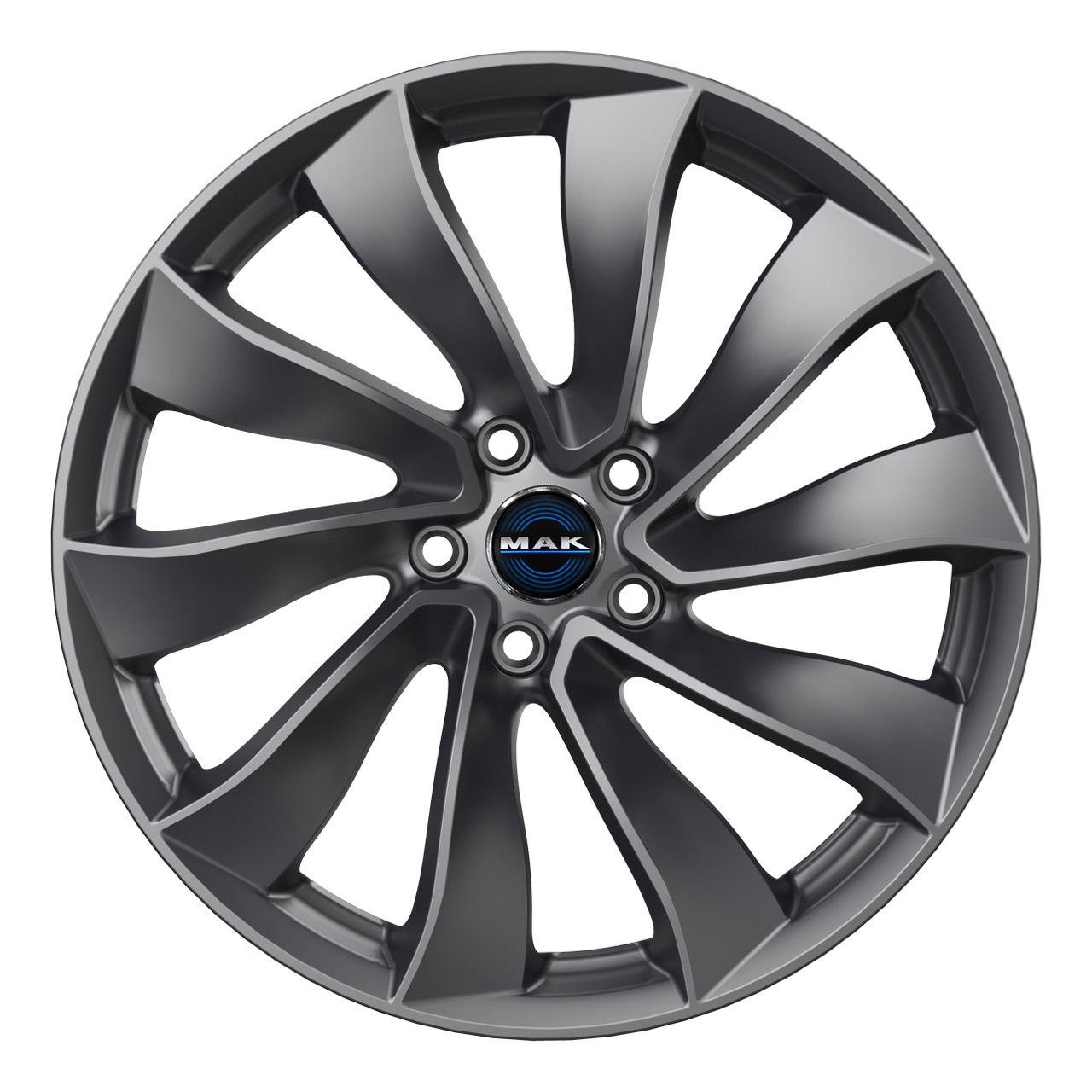 MAK SOLAR gloss gun metallic 8.5Jx19 5x114.3 ET38