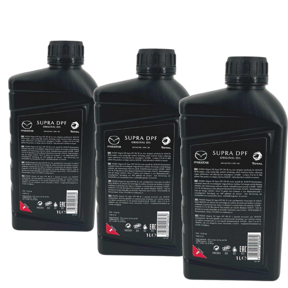 Mazda Original Oil Supra DPF Skyactiv-D 0W-30 3x1 Liter