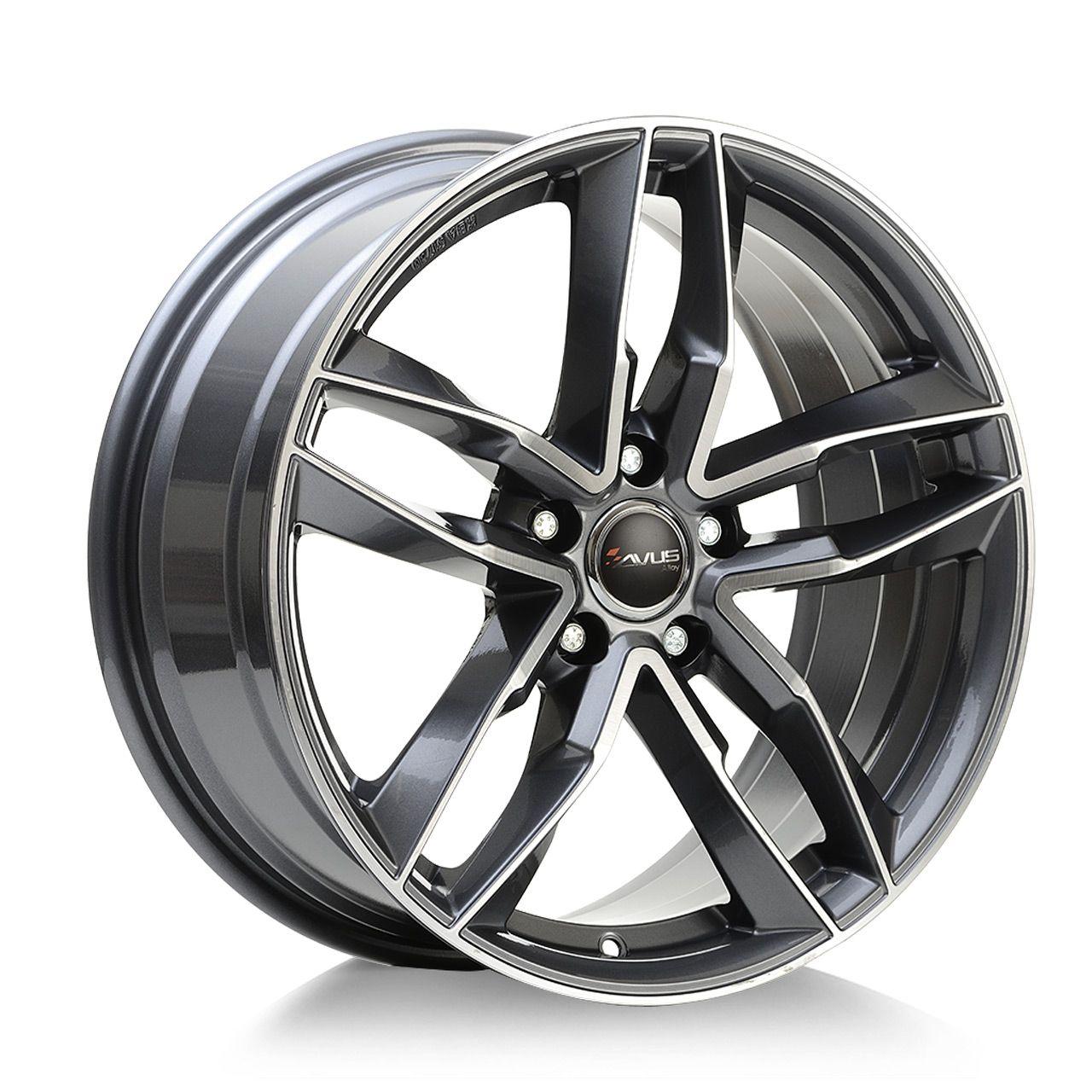 AVUS RACING AF16 anthracite polished 9.0Jx20 5x120 ET45