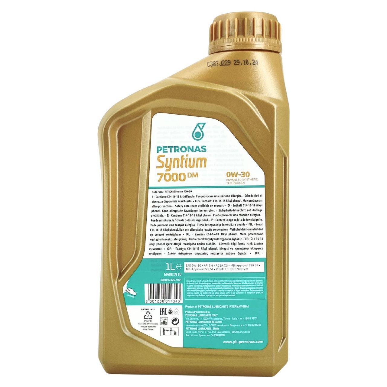 EOL! Petronas Syntium 7000 DM 0W-30 SN 1 Liter