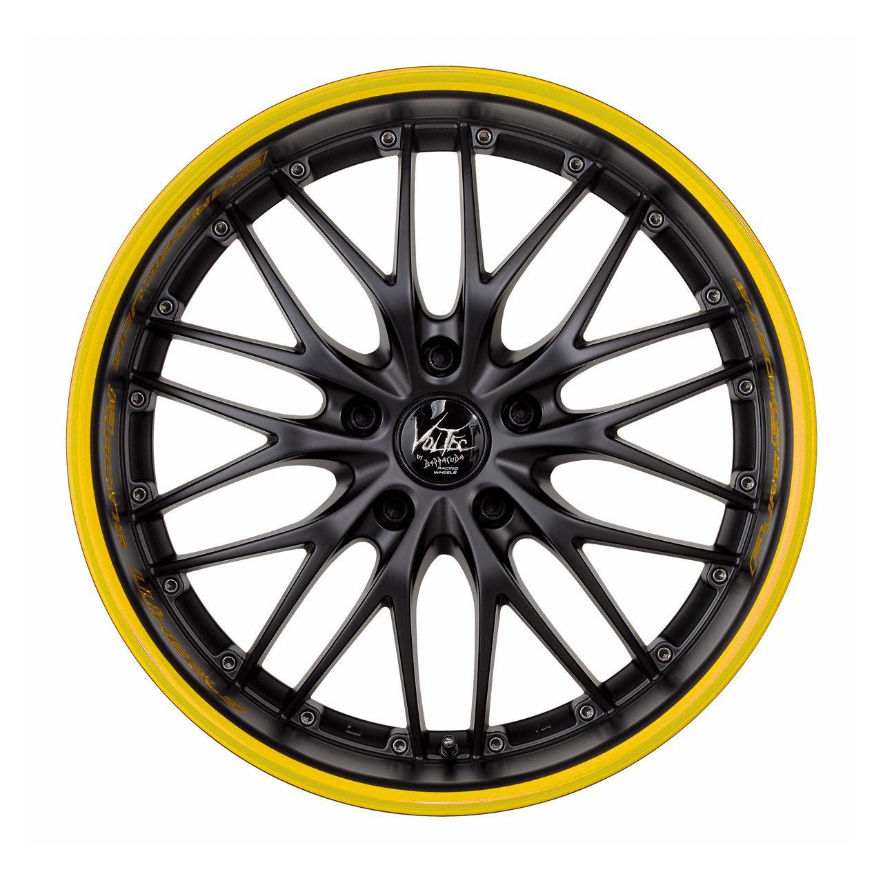 BARRACUDA VOLTEC T6 SUV mattblack puresports color trim gelb 9.0Jx20 5x120 ET45