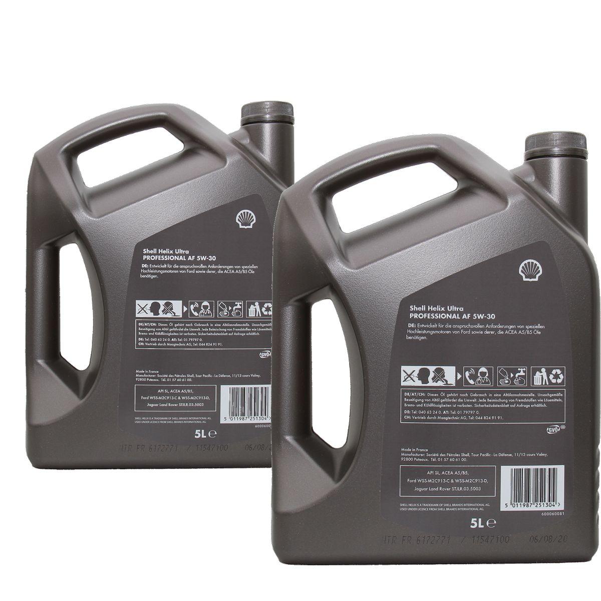 Shell Helix Ultra Professional AF 5W-30 2x5 Liter
