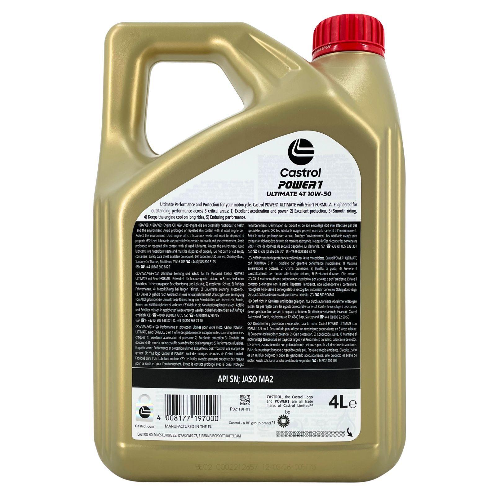 Castrol Power 1 Ultimate 4T 10W-50 4 Liter