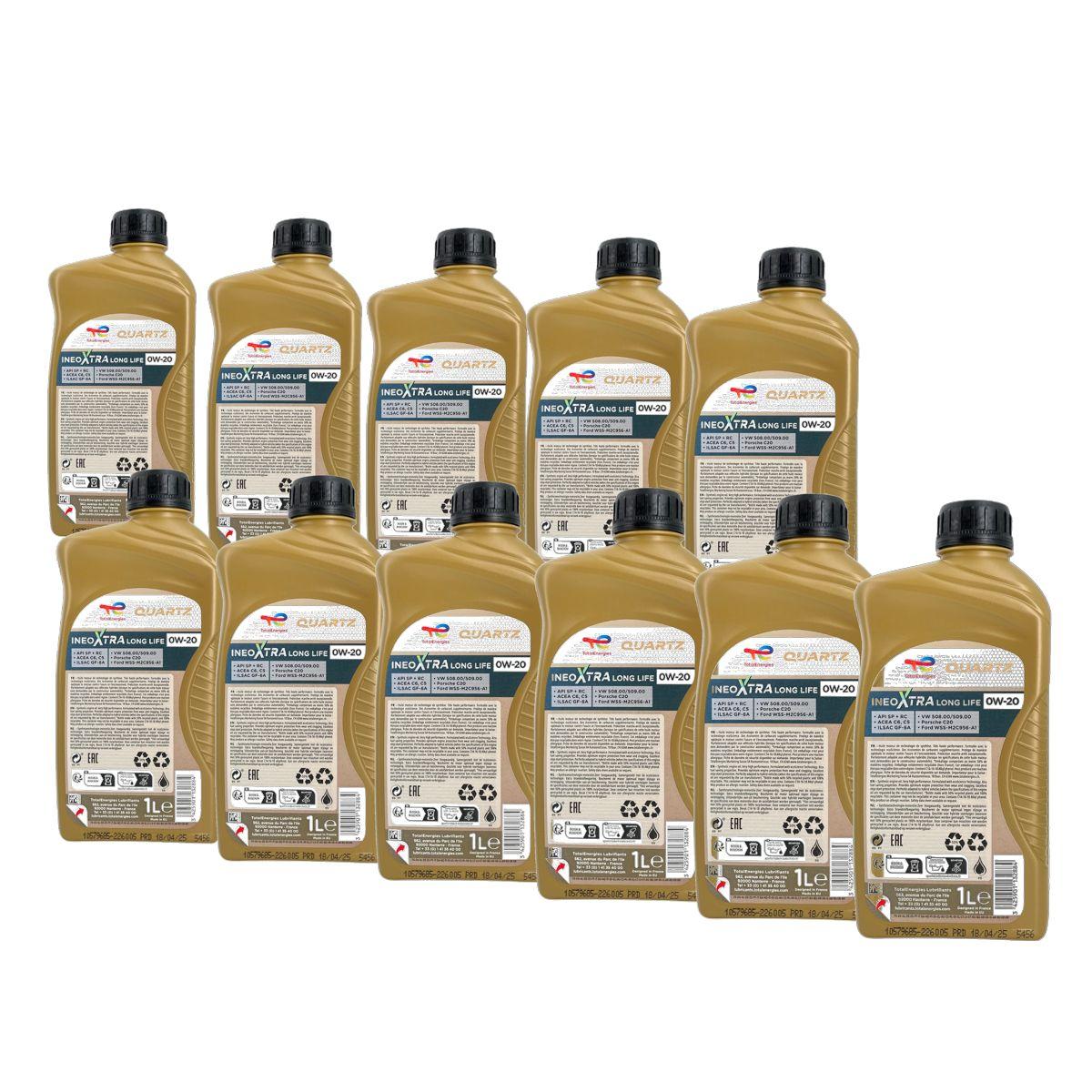 Total Quartz Ineo Xtra Longlife 0W-20 11x1 Liter