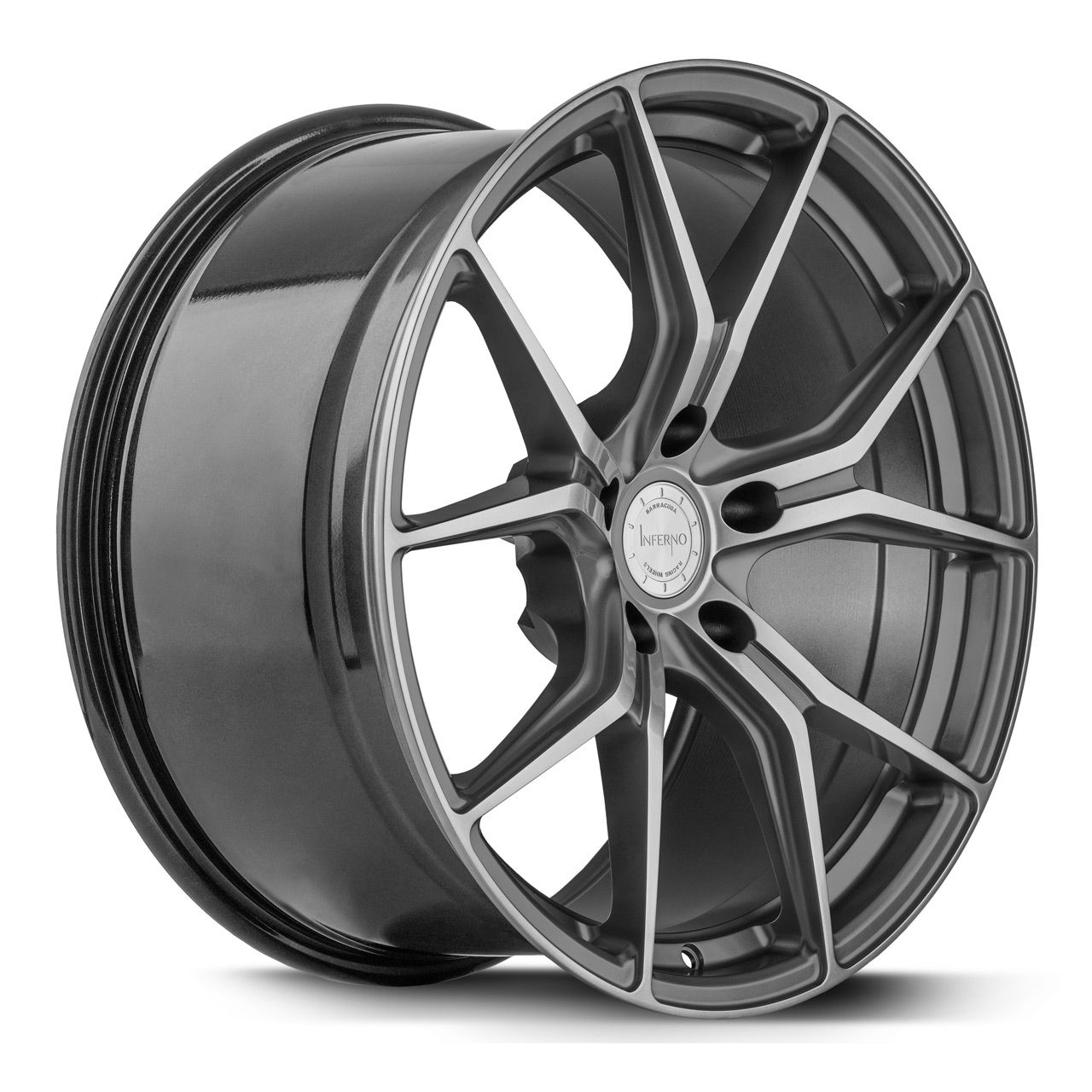 BARRACUDA INFERNO hochglanz gunmetal poliert 9.5Jx19 5x120 ET40