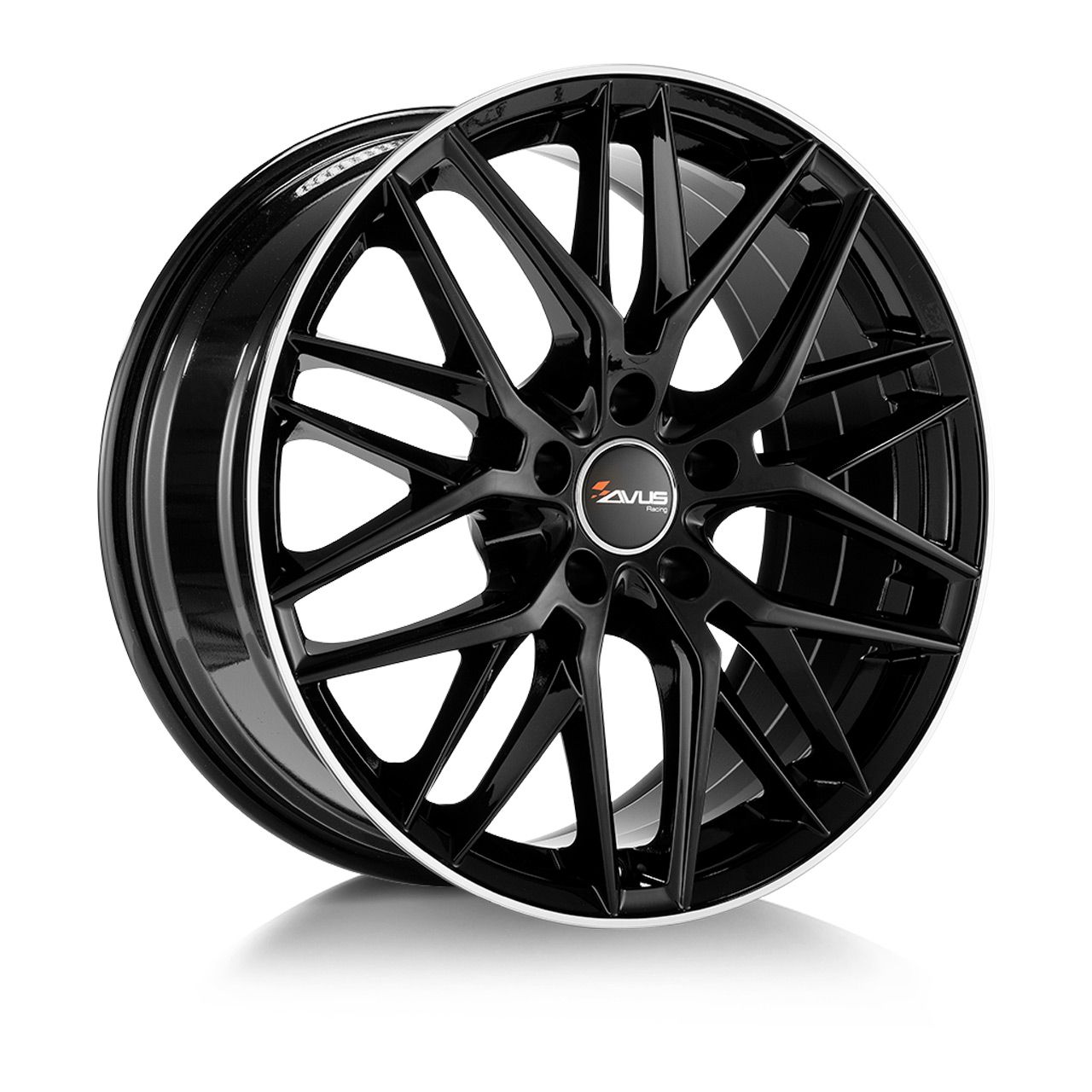 AVUS RACING AF19 black polished lip 7.5Jx17 5x112 ET30
