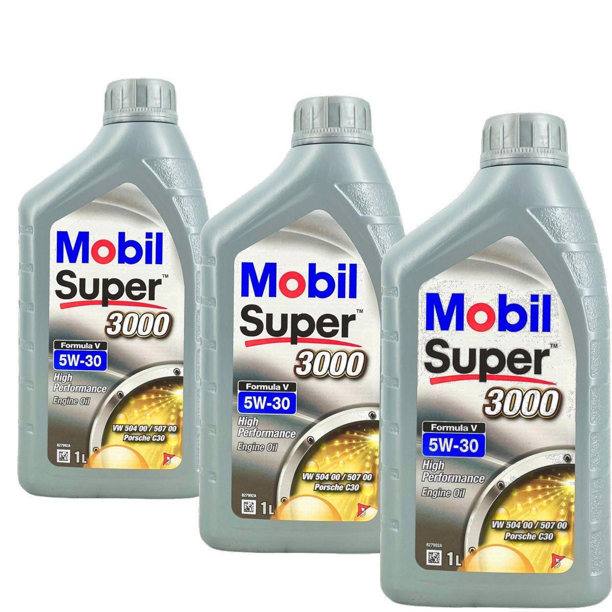 Mobil Super 3000 Formula V 5W-30 3x1 Liter