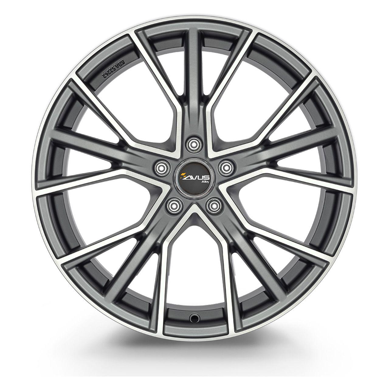 AVUS RACING AF18 matt anthracite polished 8.5Jx19 5x112 ET30