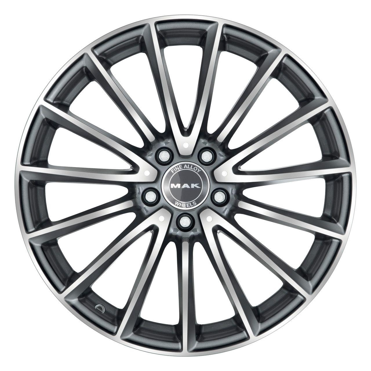 MAK KOMET gun metal mirror face 9.0Jx19 5x112 ET20