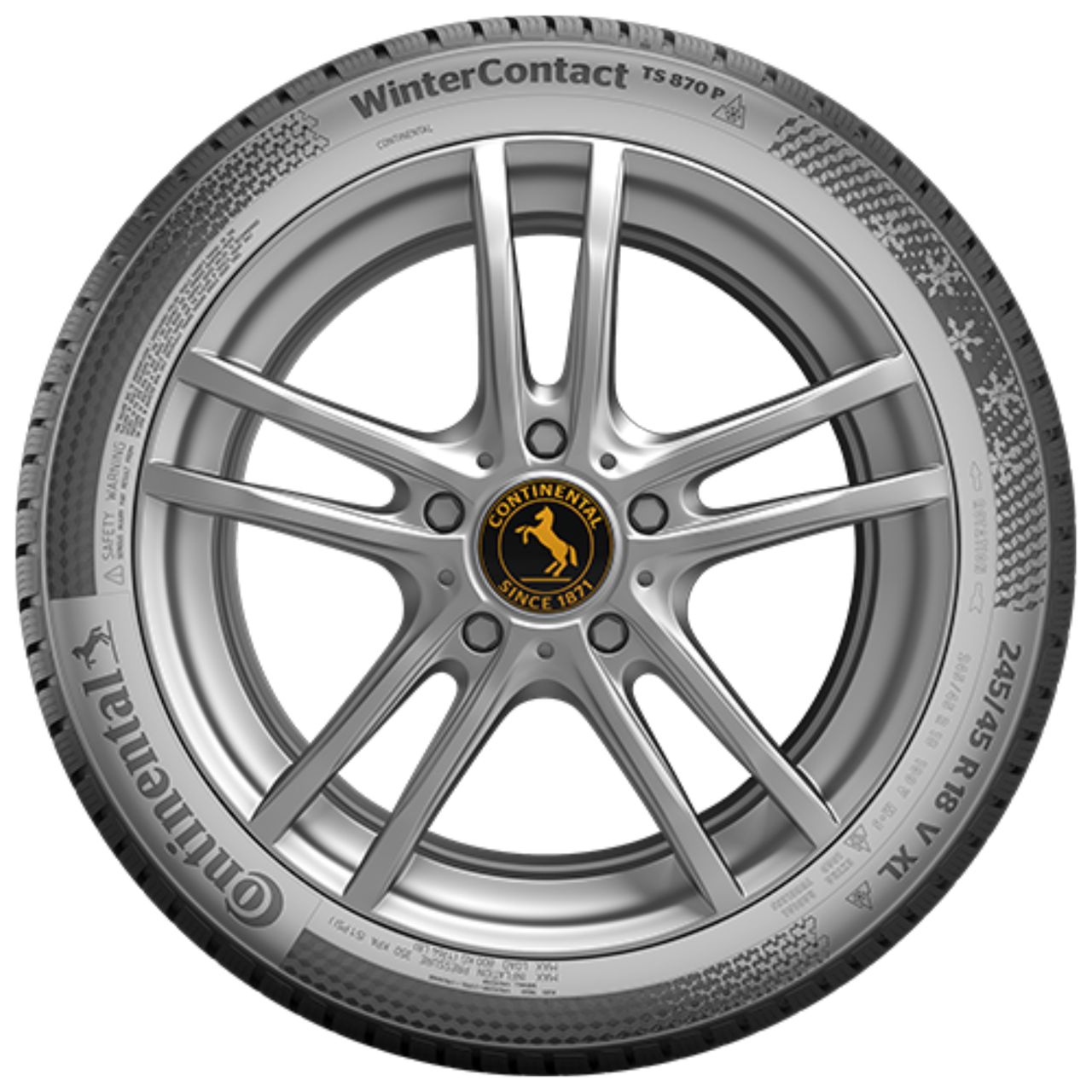 CONTINENTAL WINTERCONTACT TS 870 P (EVc) 205/55R17 91H BSW