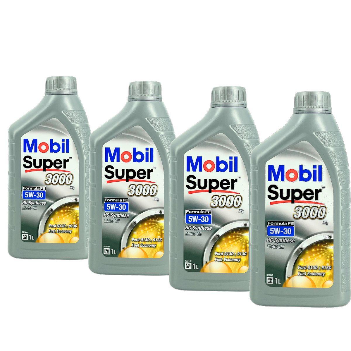 Mobil Super 3000 X1 Formula FE 5W-30 4x1 Liter