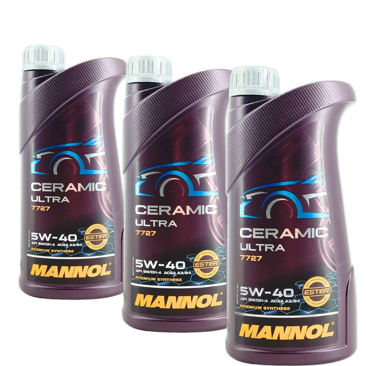 Mannol Ceramic Ultra 5W-40 3x1 Liter