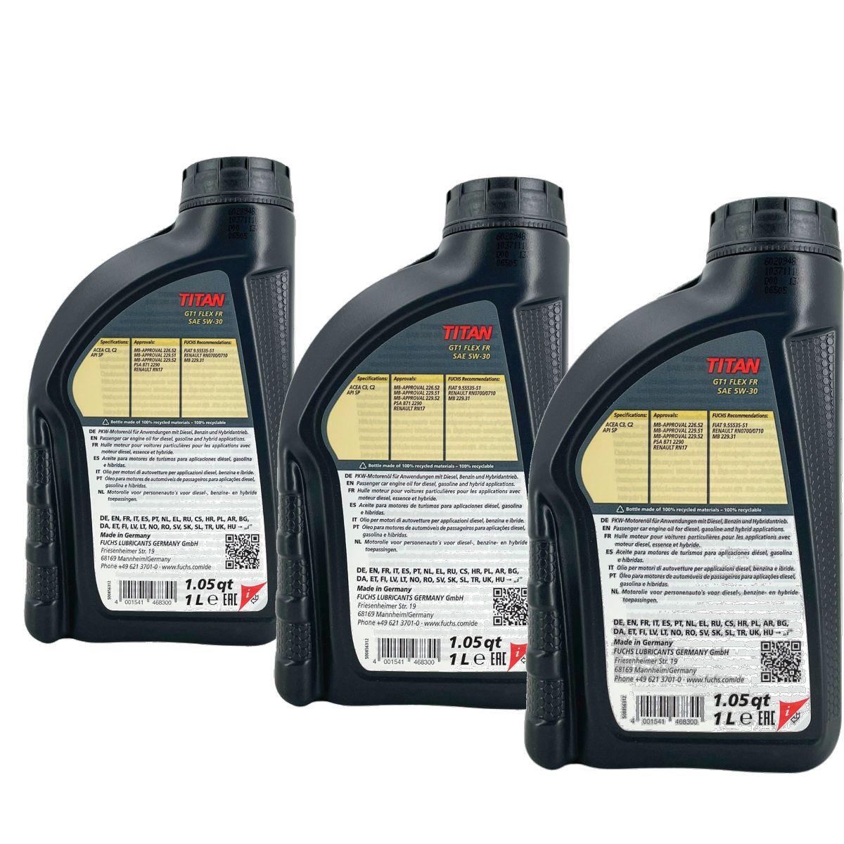 Fuchs Titan GT1 Flex FR 5W-30 3x1 Liter