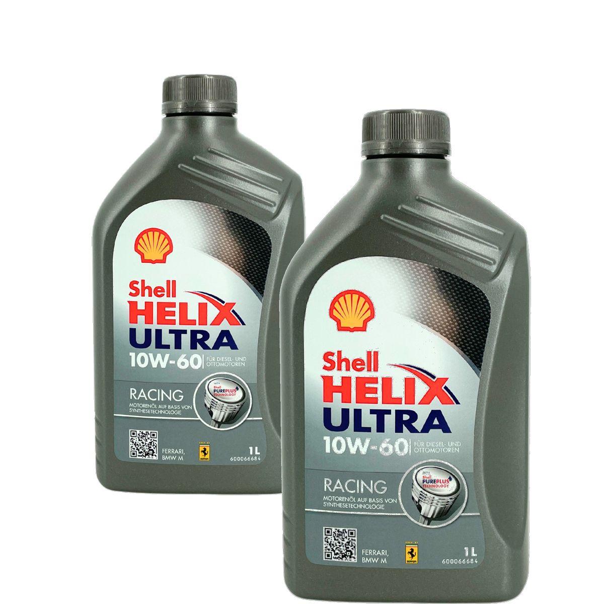 Shell Helix Ultra Racing 10W-60 2x1 Liter