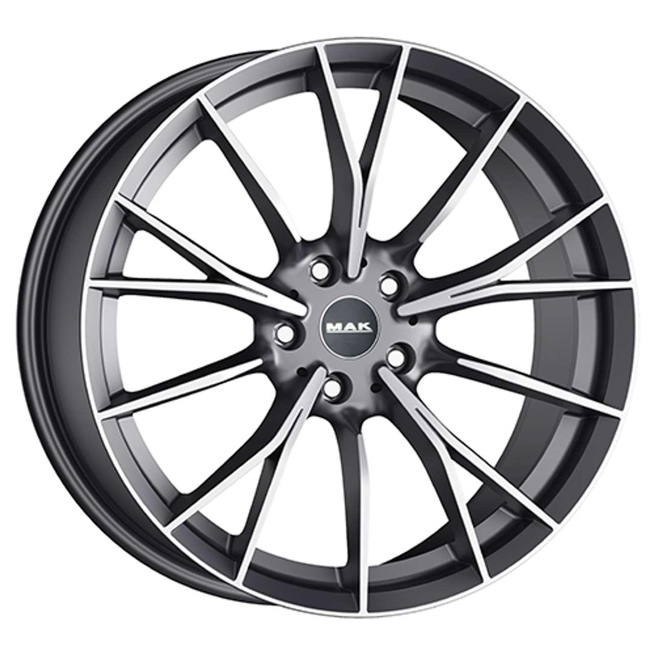 MAK FABRIK-D gun metal mirror face 9.5Jx19 5x120 ET46