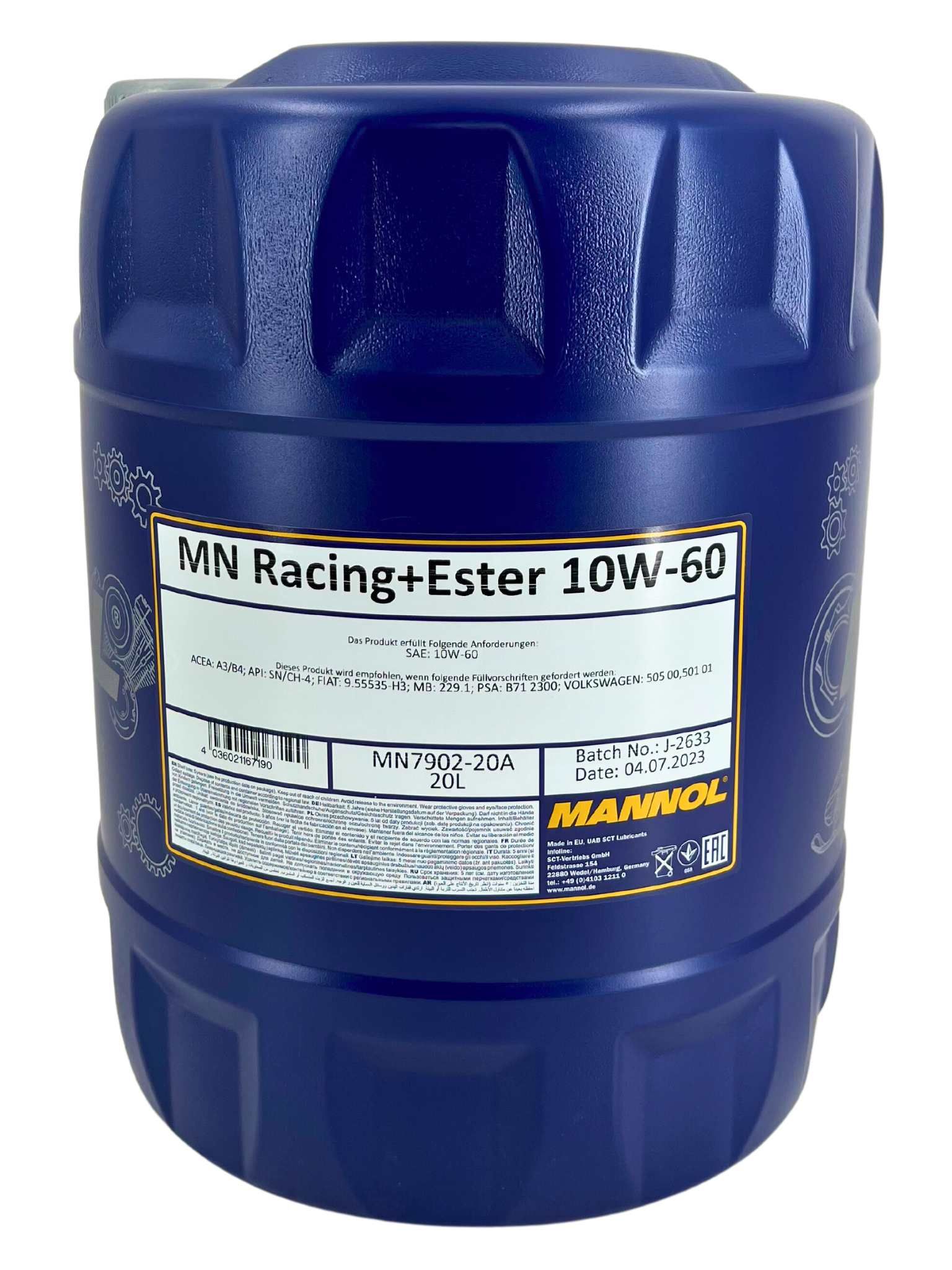 Mannol Racing + Ester 10W-60 20 Liter