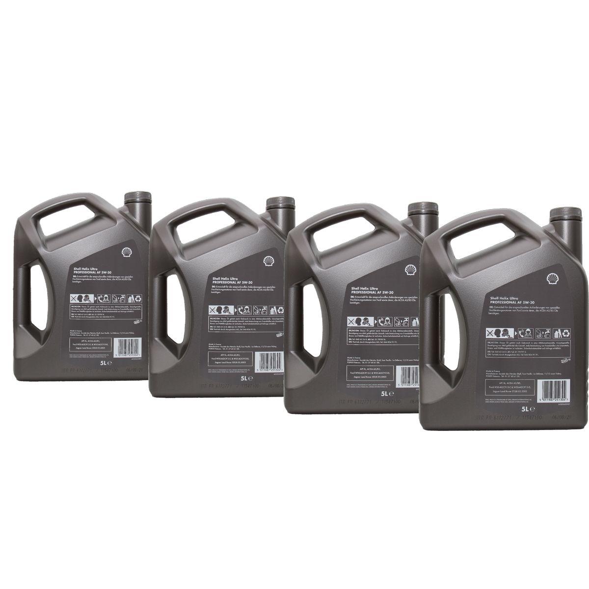 Shell Helix Ultra Professional AF 5W-30 4x5 Liter