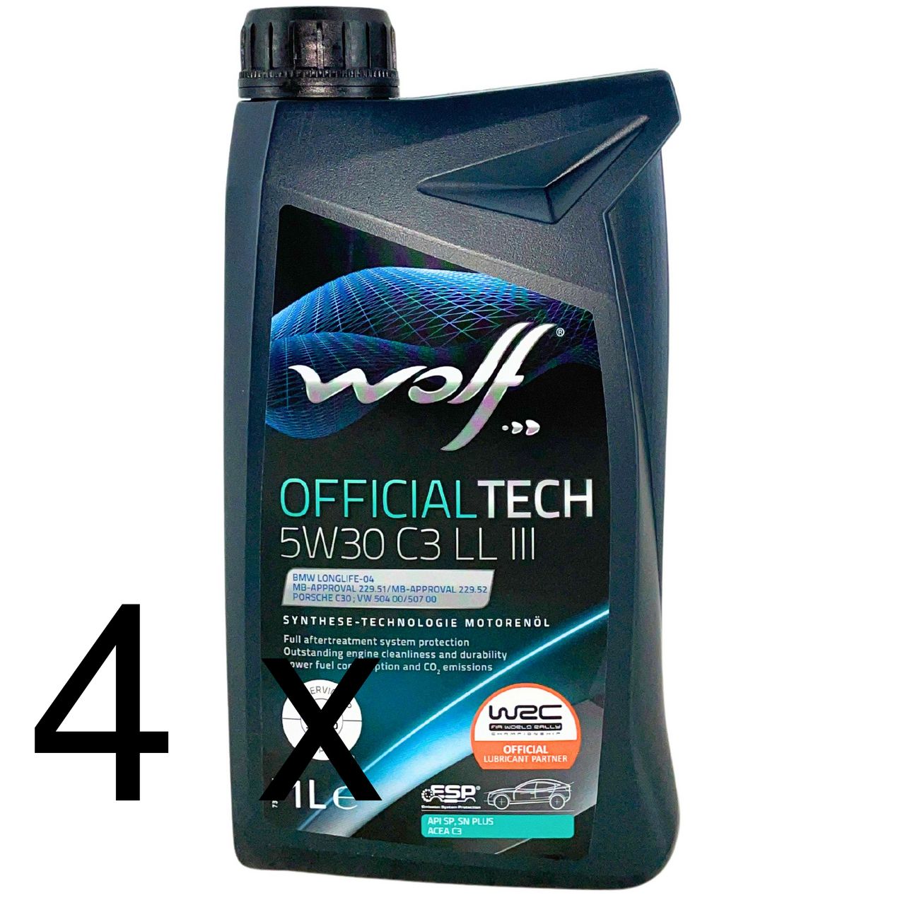 Wolf OfficialTech 5W-30 C3 LL III 4x1 Liter Wolf OfficialTech 5W-30 C3 LL III 4x1 Liter