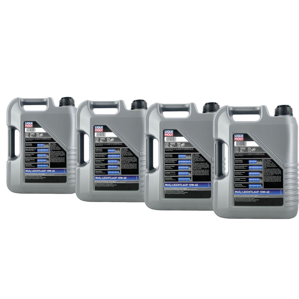 Liqui Moly MoS2 Leichtlauf 10W-40 4x5 Liter