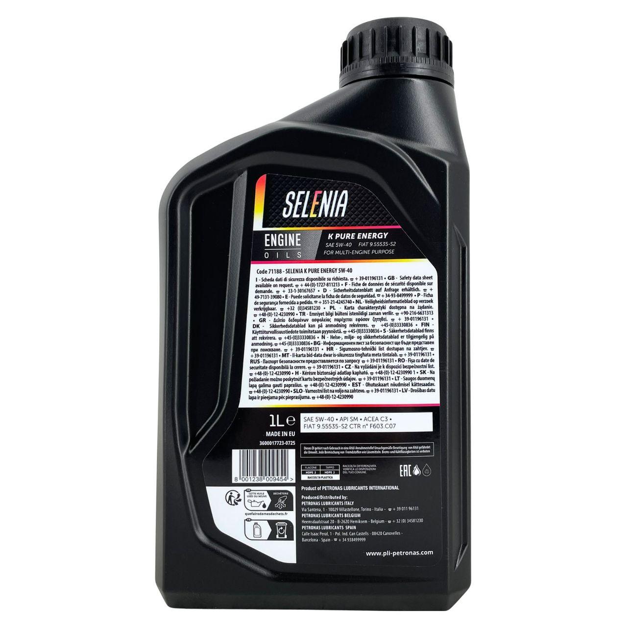 Selenia K Pure Energy 5W-40 1 Liter