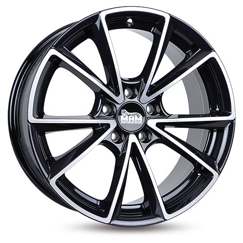 MAM MAM A5 schwarz frontpoliert 8.5Jx 5x112 ET45