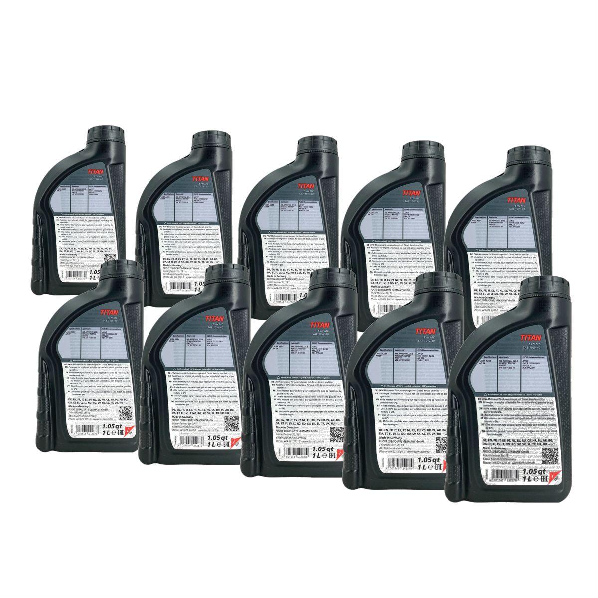 Fuchs Titan Syn MC 10W-40 10x1 Liter