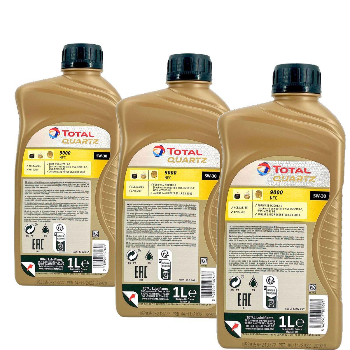 Total Quartz 9000 NFC 5W-30 3x1 Liter