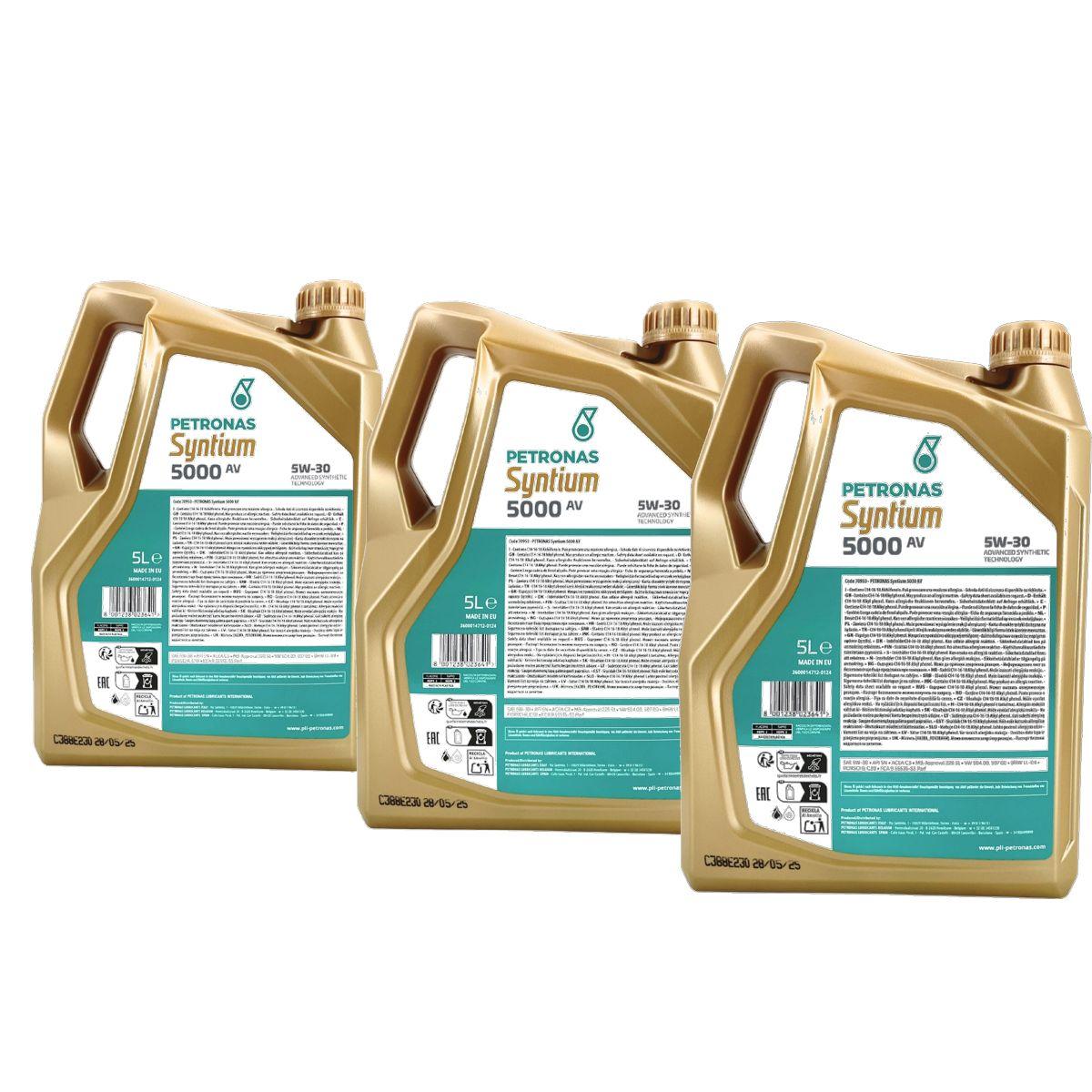 Petronas Syntium 5000 AV 5W-30 SN 3x5 Liter