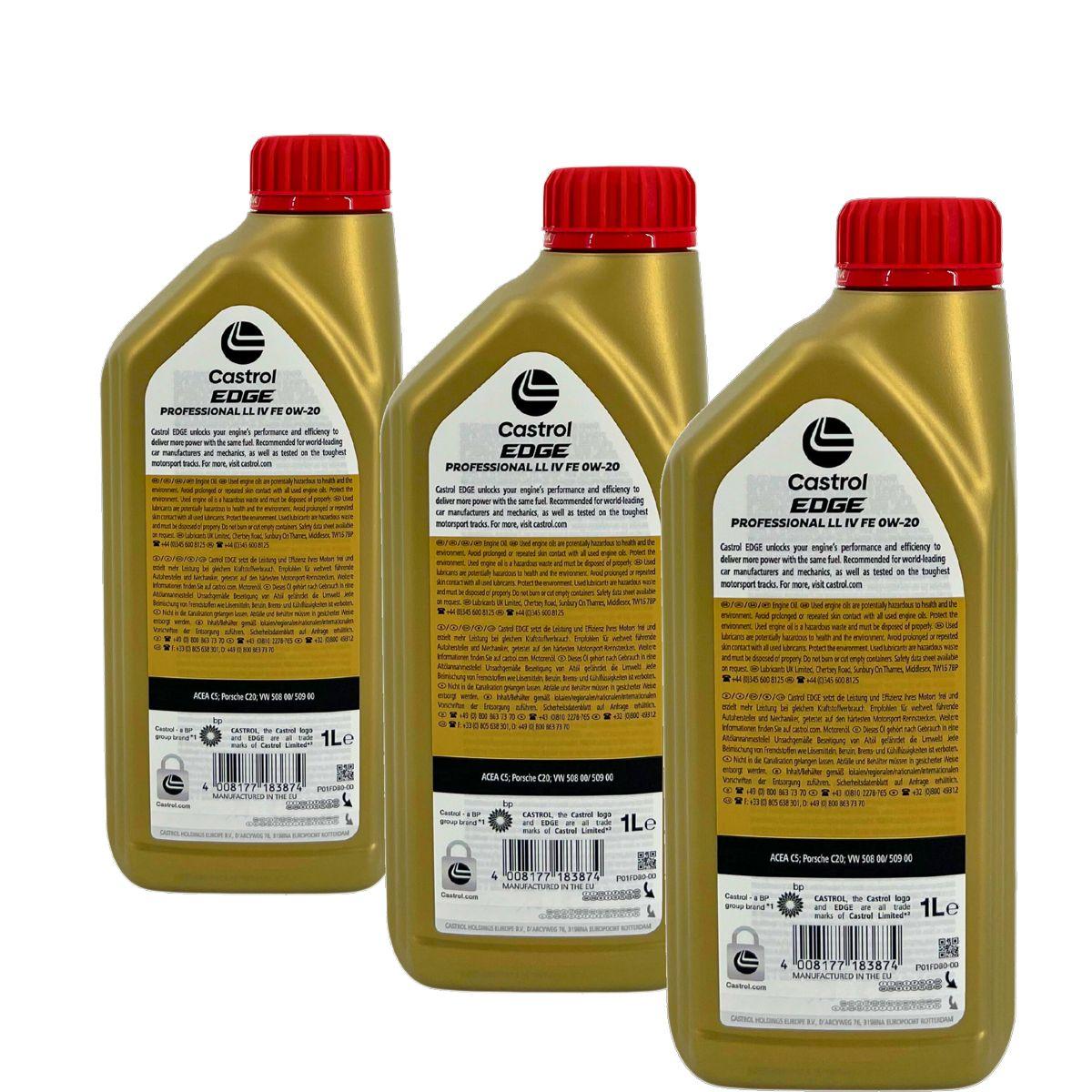 Castrol Edge Professional LL IV FE 0W-20 3x1 Liter