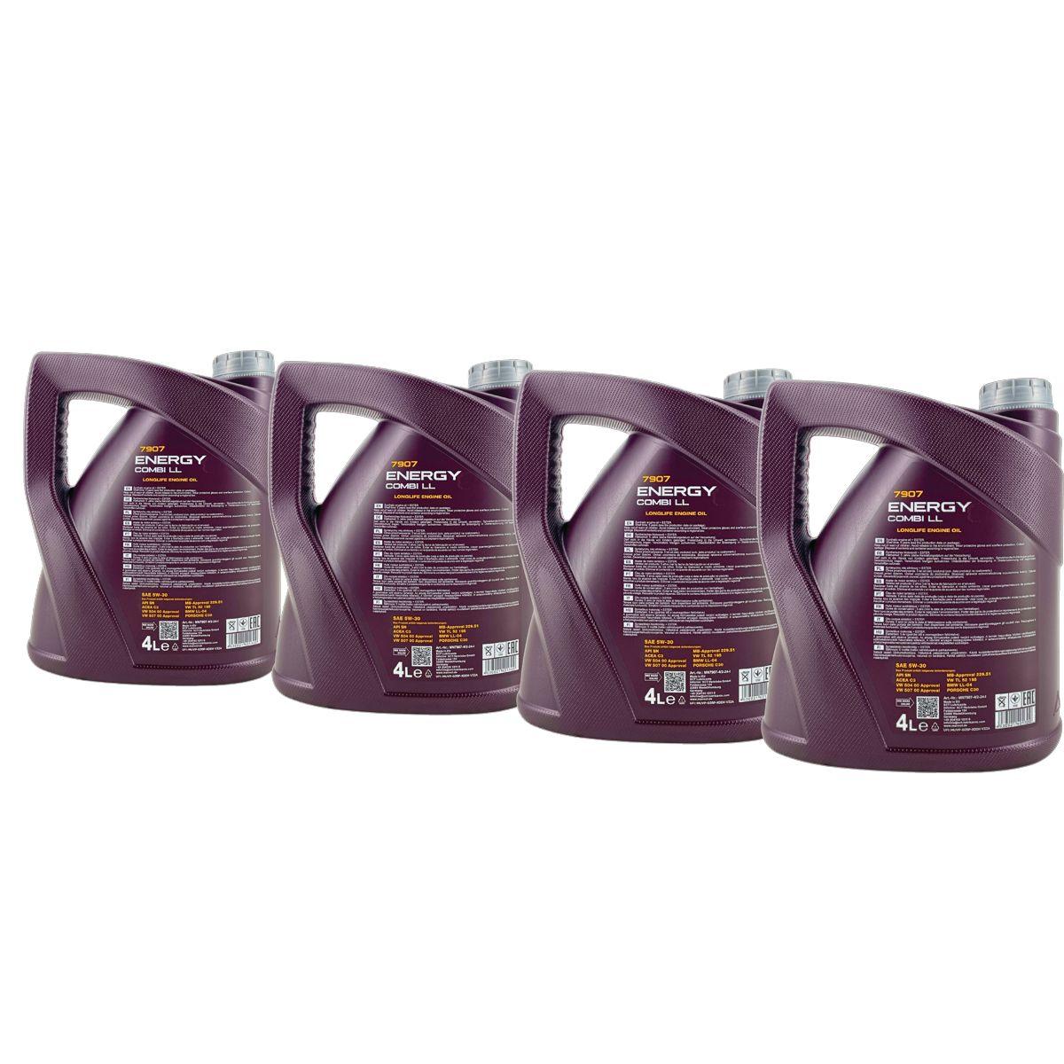 Mannol Energy Combi LL 5W-30 4x4 Liter