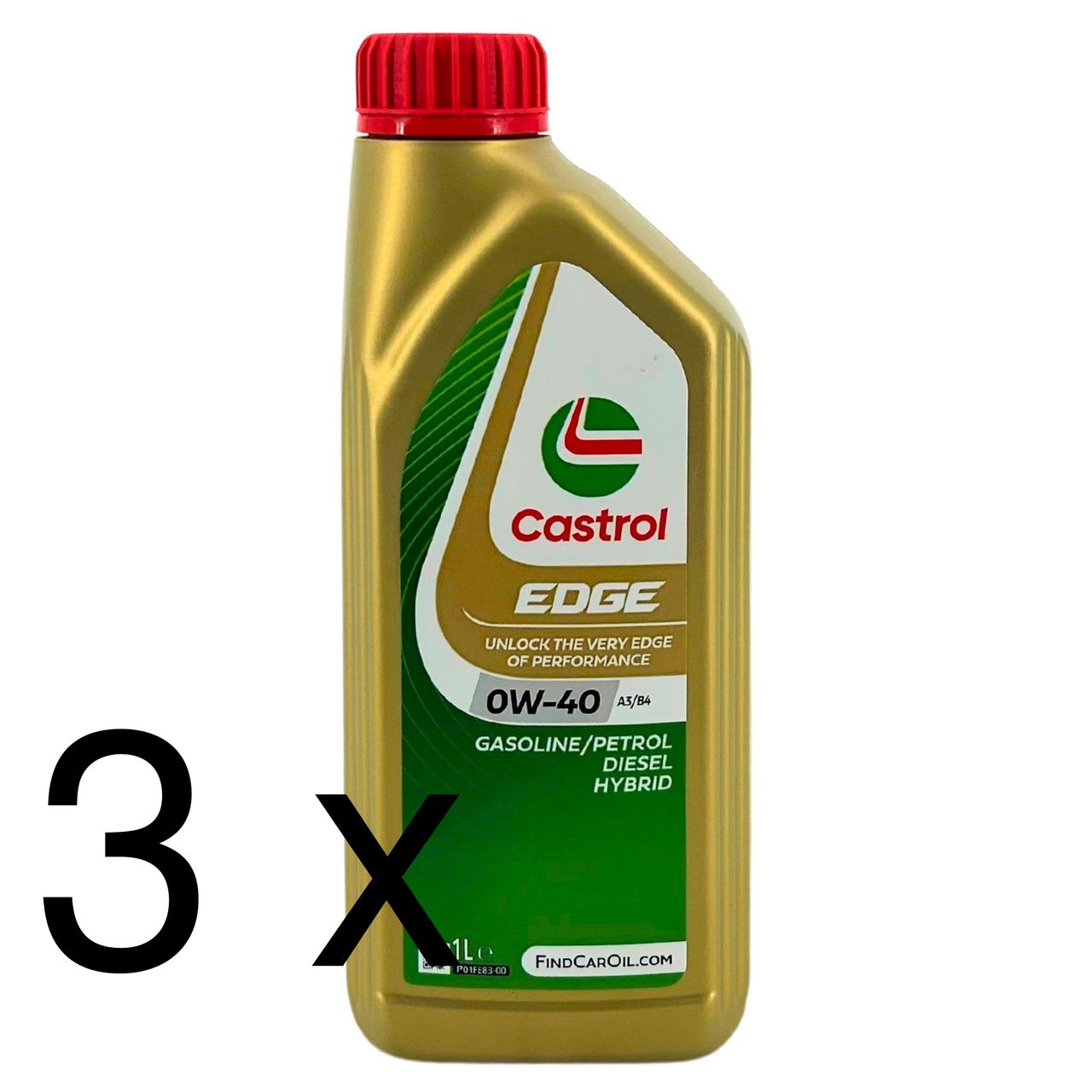 Castrol Edge 0W-40 A3/B4 3x1 Liter Castrol Edge 0W-40 A3/B4 3x1 Liter