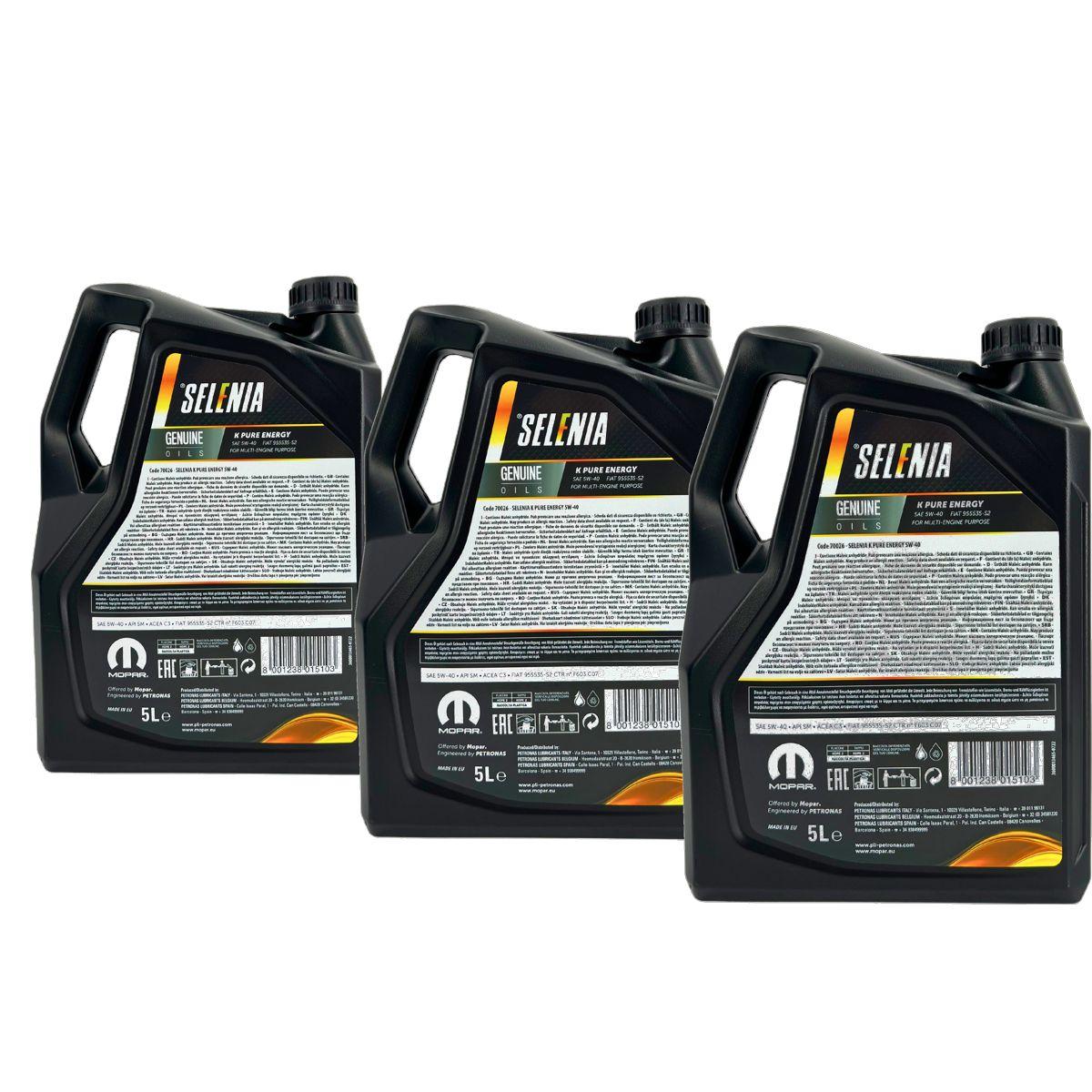 Selenia K Pure Energy 5W-40 3x5 Liter