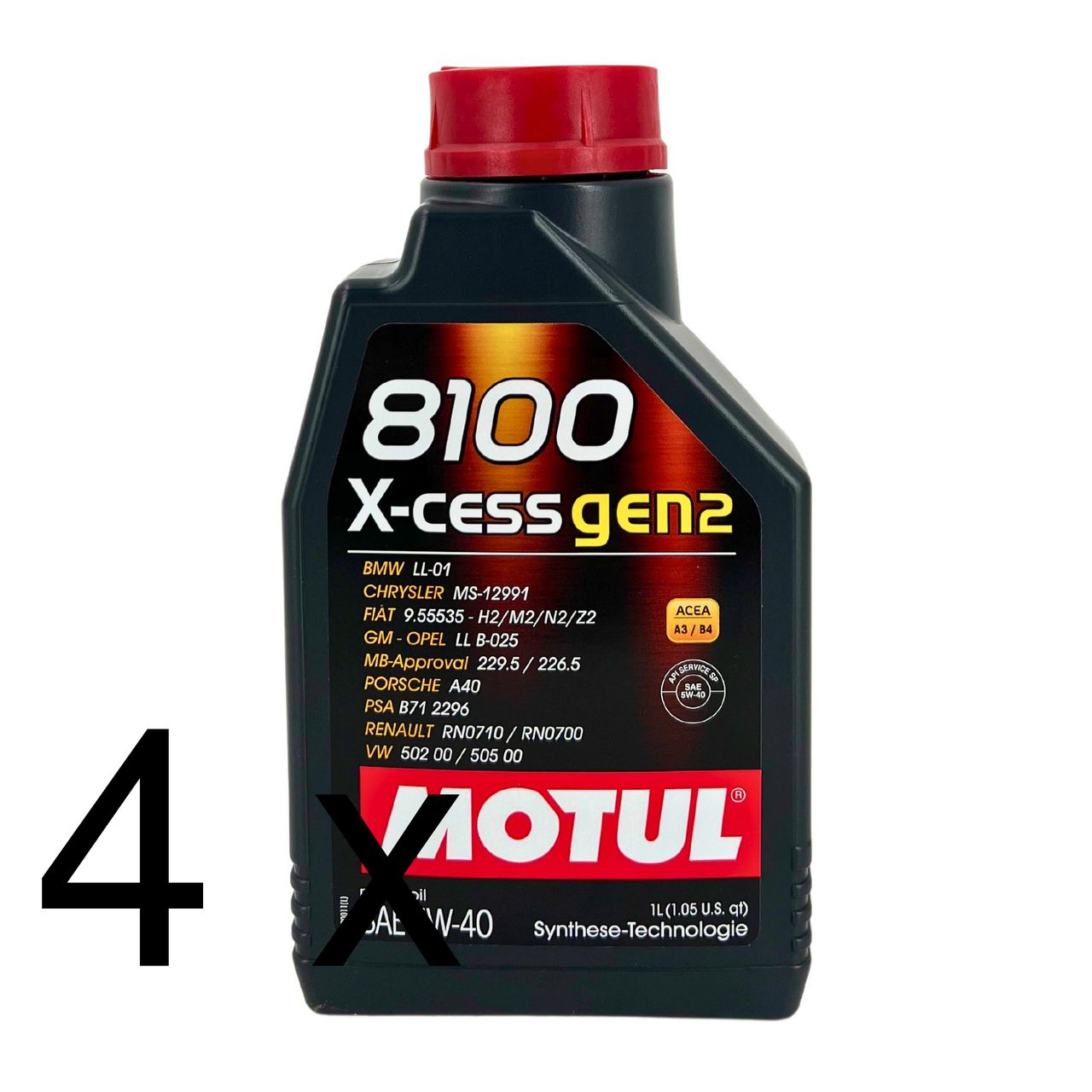 Motul 8100 X-cess GEN2 5W-40 4x1 Liter