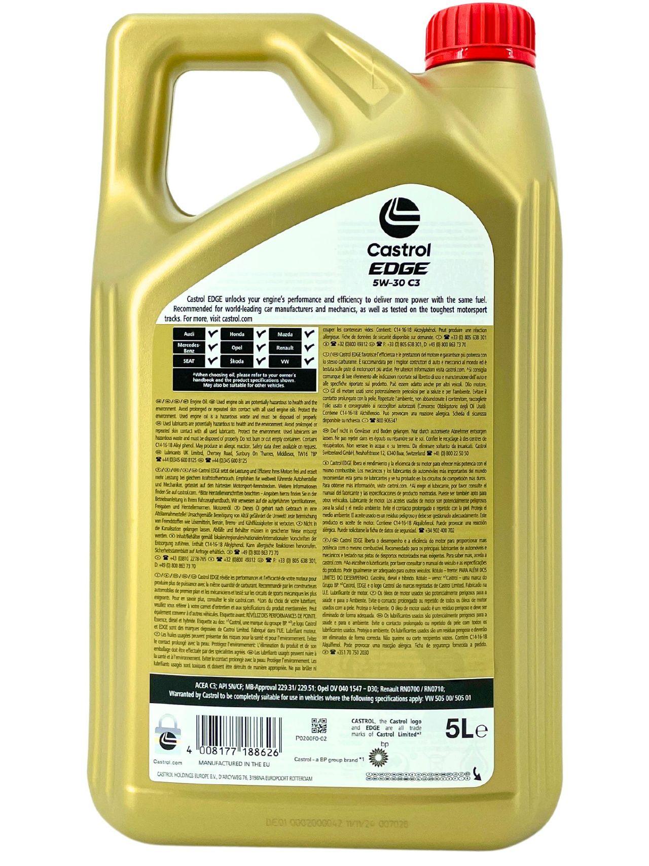Castrol Edge 5W-30 C3 5 Liter