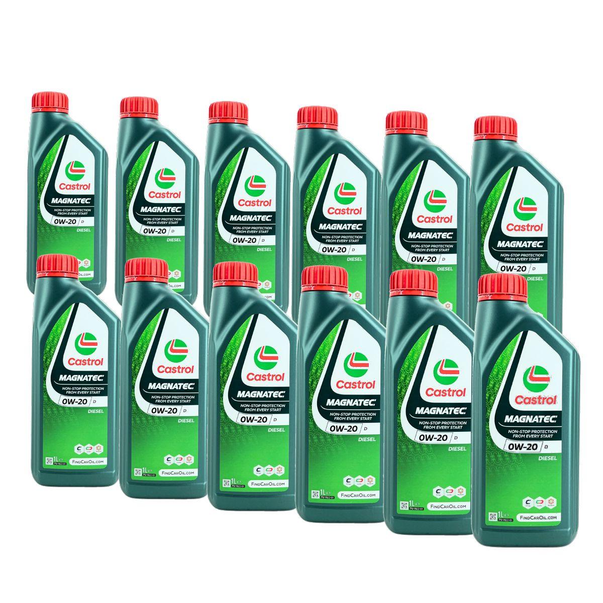 Castrol Magnatec Diesel 0W-20 12x1 Liter