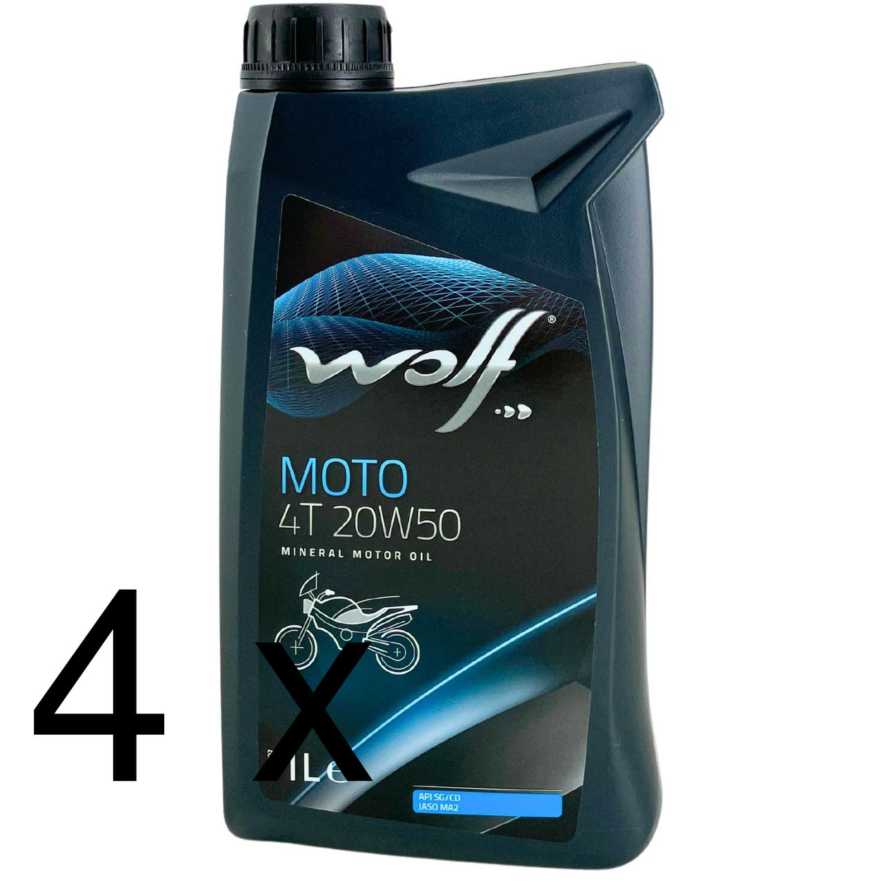 Wolf Moto 4T 20W-50 4x1 Liter