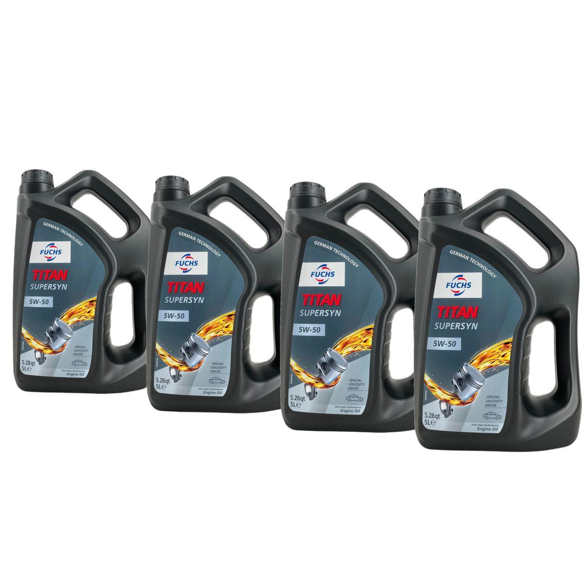 Fuchs Titan Supersyn 5W-50 4x5 Liter