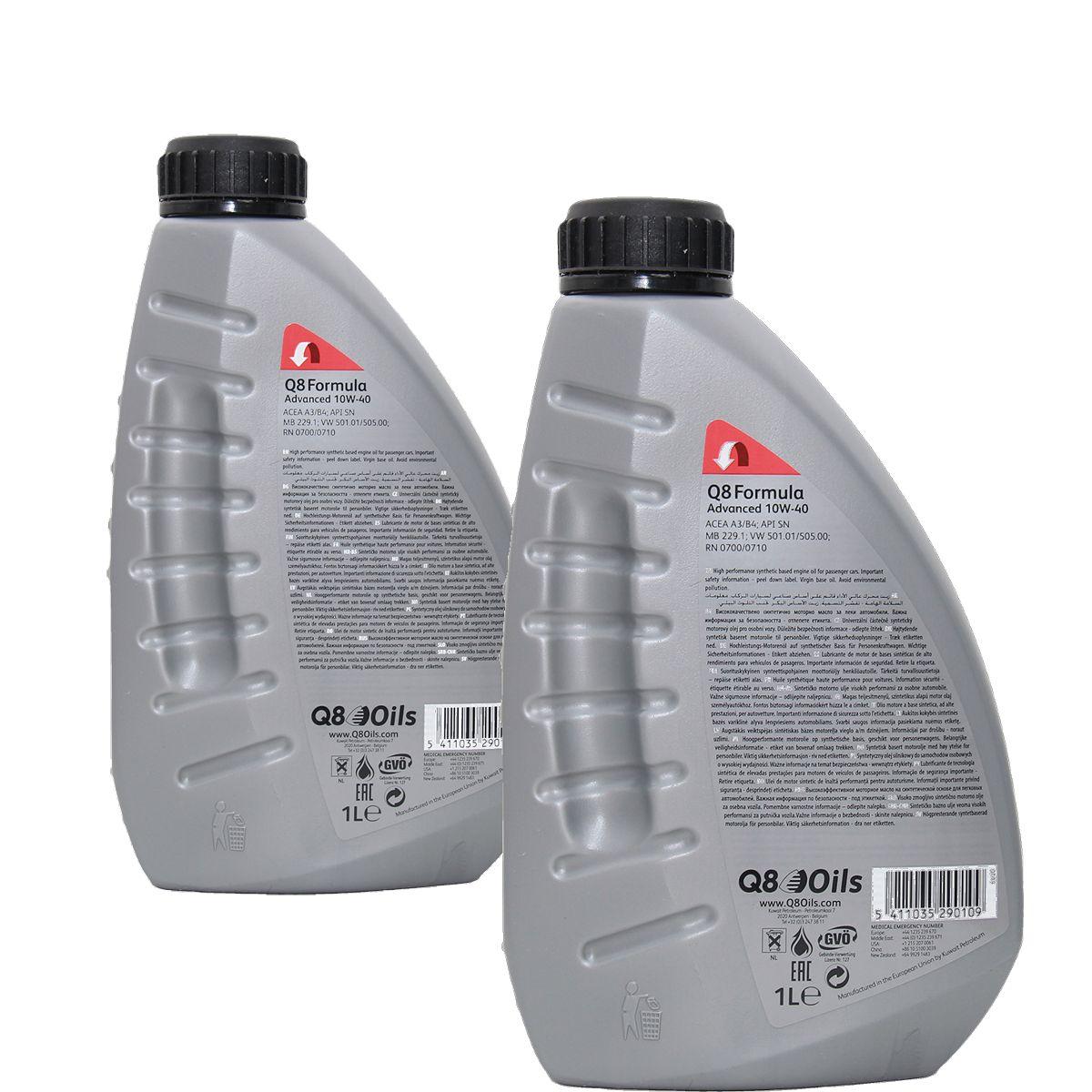 Q8 Formula Advanced 10W-40 2x1 Liter