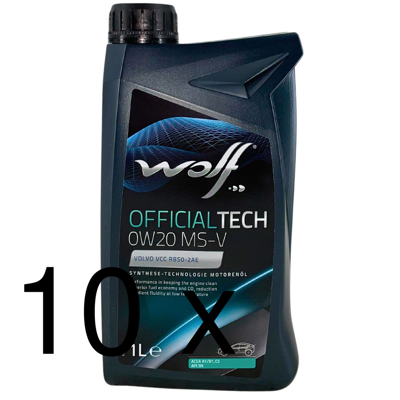 Wolf OfficialTech 0W-20 MS-V 10x1 Liter