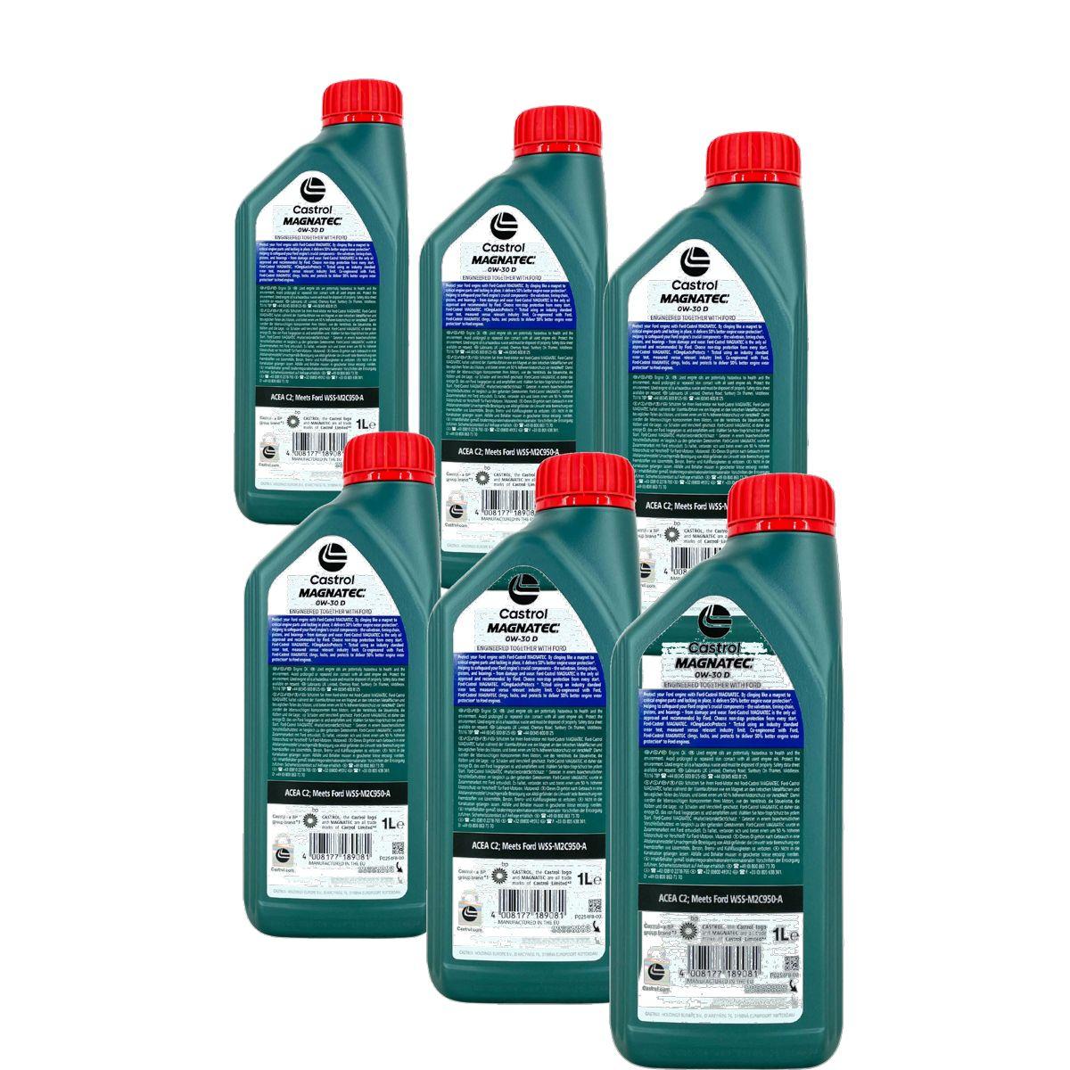 Ford Castrol Magnatec 0W-30 D 6x1 Liter