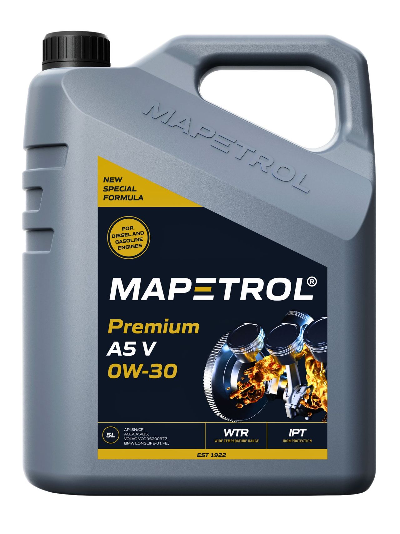 Mapetrol Premium A5 V 0W-30 5 Liter Mapetrol Premium A5 V 0W-30 5 Liter