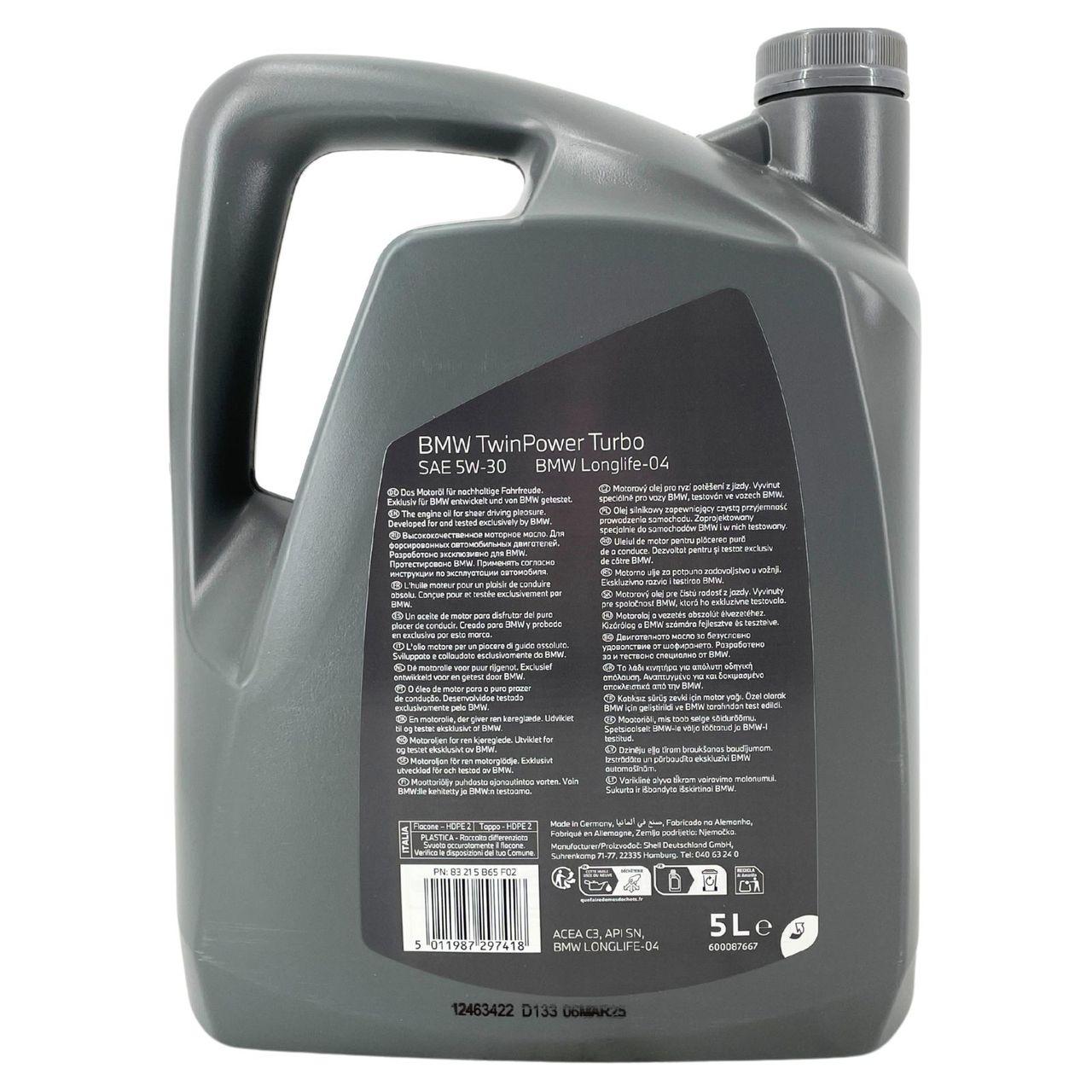 BMW TwinPower Turbo LL-04 5W-30 5 Liter
