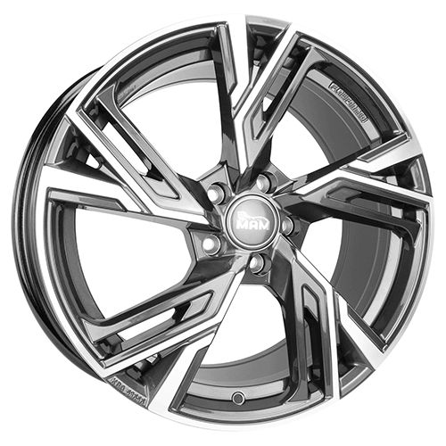 MAM WHEELS MAM RS5 palladium front polished 8.5Jx20 5x112 ET42