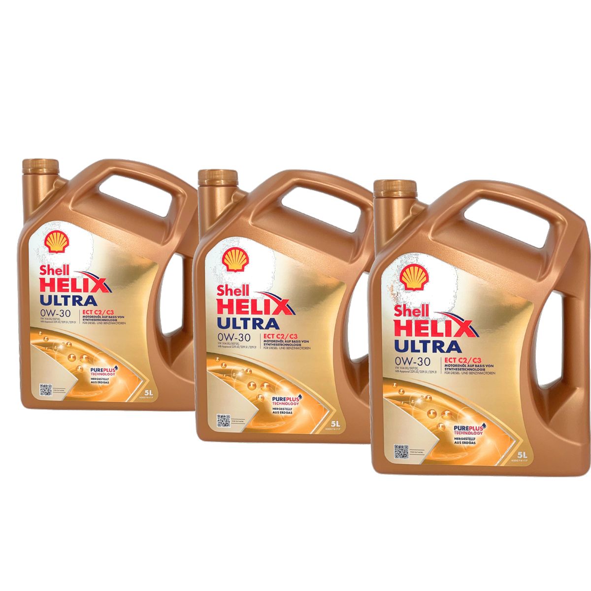Shell Helix Ultra ECT C2 C3 0W-30 3x5 Liter