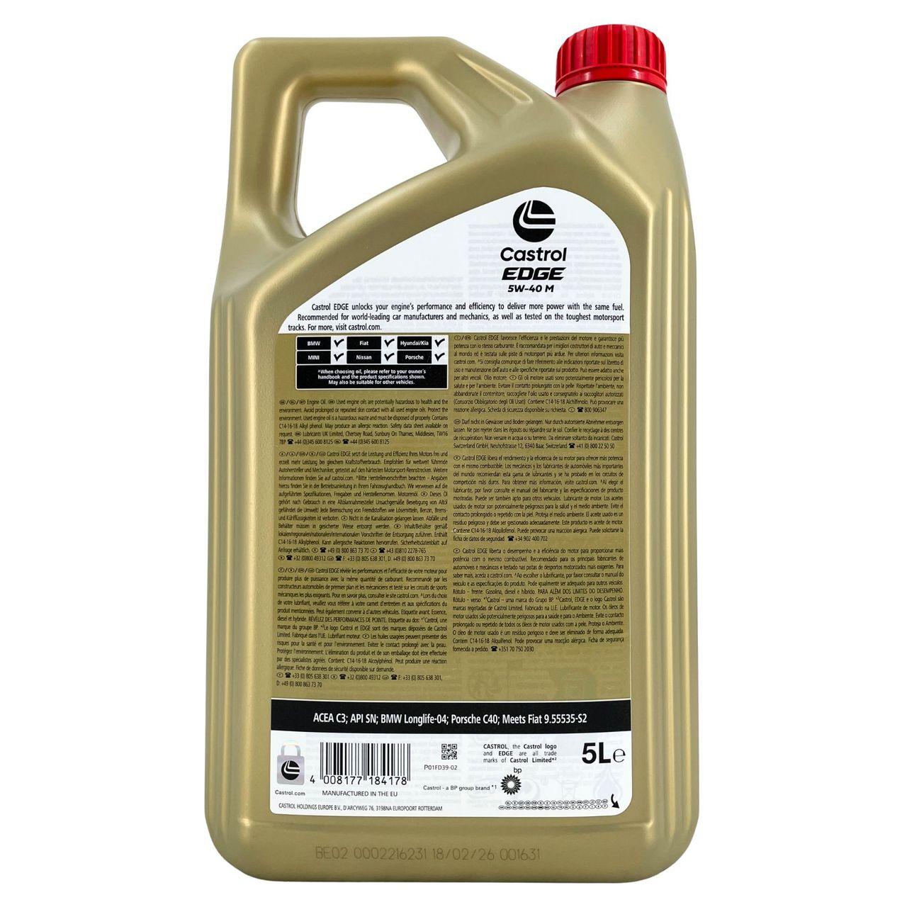 Castrol Edge 5W-40 M 5 Liter