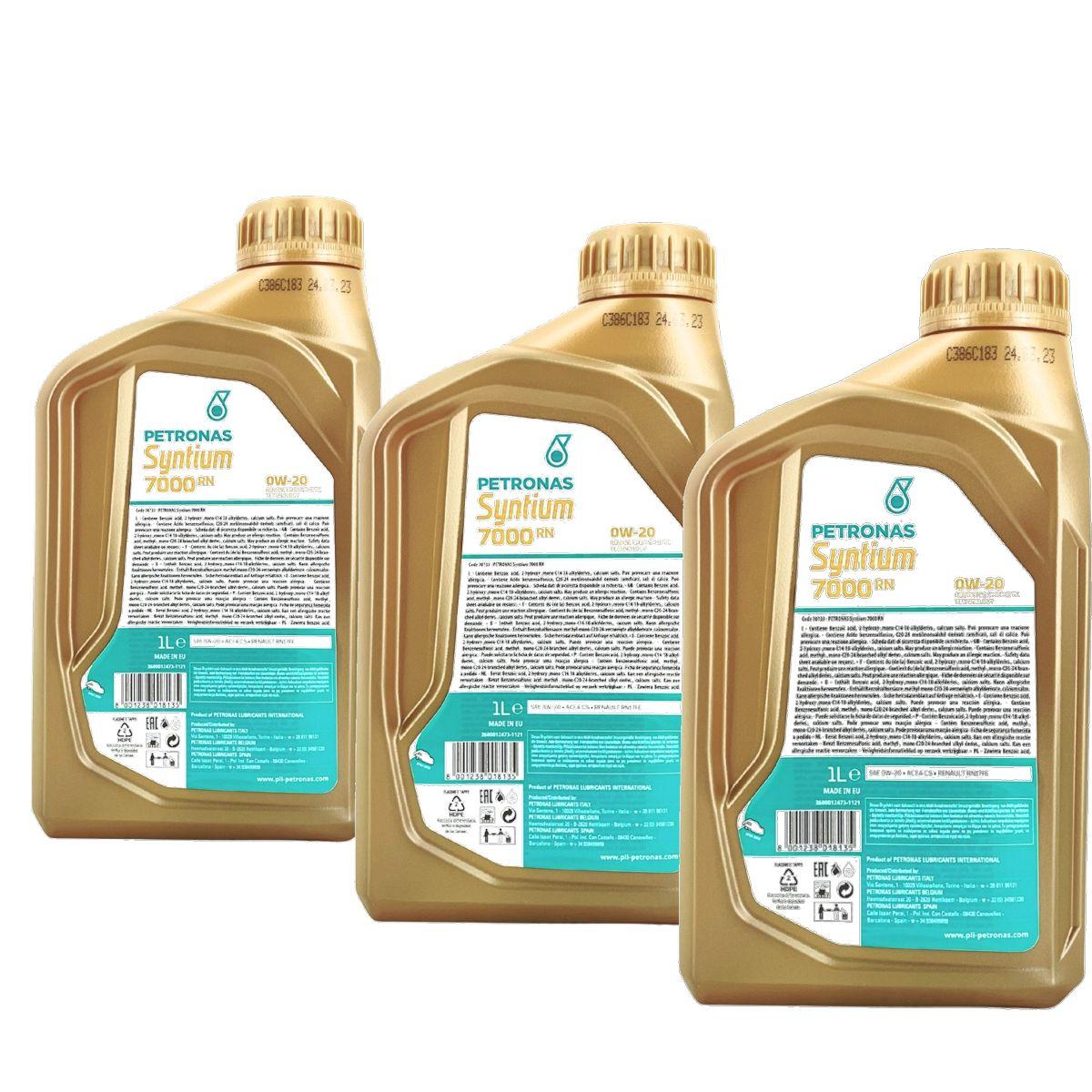 Petronas Syntium 7000 RN 0W-20 3x1 Liter