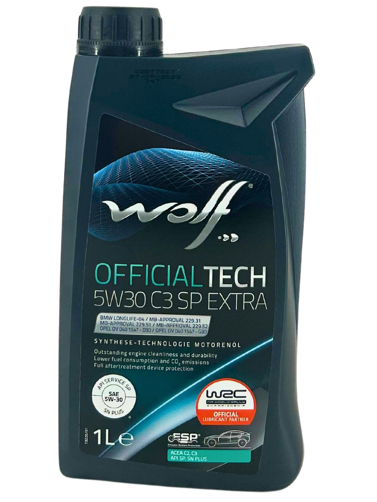 Wolf OfficialTech 5W-30 C3 SP Extra 1 Liter Wolf OfficialTech 5W-30 C3 SP Extra 1 Liter