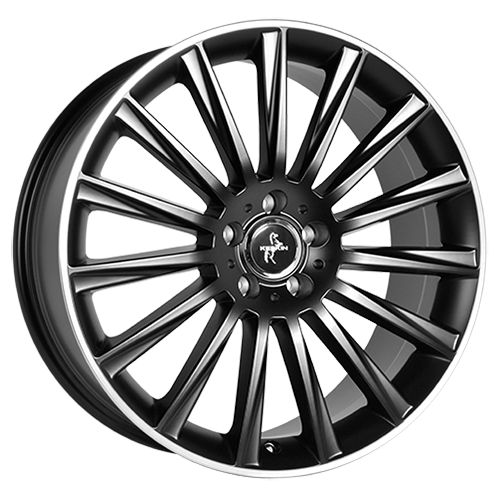 KESKIN WHEELS KT18 TURBO matt black lip polished 8.5Jx20 5x112 ET30